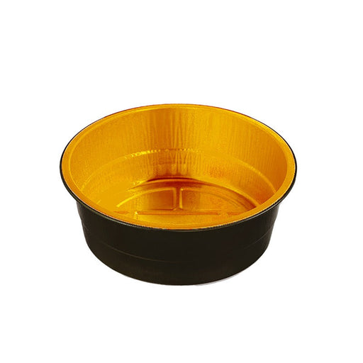 Vaso Opseal de aluminio negro/oro H55mm 800ml - 600Uds