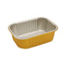 Opseal Bandeja de aluminio dorada exterior / plateada interior 161x110mm H40mm 680ml - 600Uds