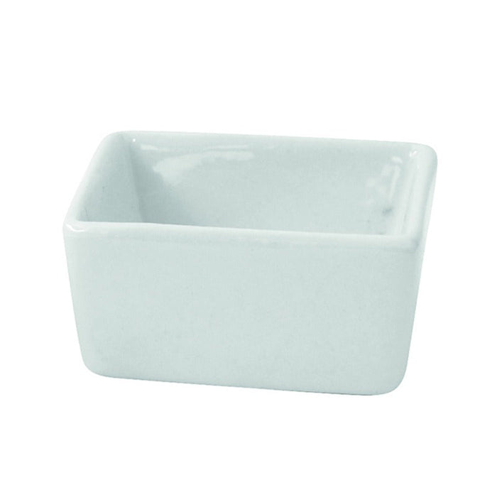 Mini cuenco cuadrado de porcelana blanca 60x60mm A53mm - 24Uds