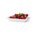 Mini abanico de porcelana blanca 100x76mm A14mm - 24Uds