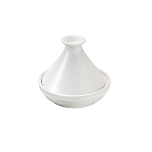 Mini tajin de porcelana blanca A80mm - 24Uds