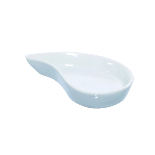 Mini plato de porcelana blanca YIN 78x48mm A15mm - 24Uds