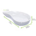 Mini plato de porcelana blanca YIN 78x48mm A15mm - 24Uds
