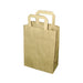 Bolsa de papel kraft reciclado 220x100mm H280mm - 250Uds