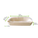 Molde de cocción rectangular exterior de madera y molde de papel interior 1200ml 265x115mm A70mm - 100Uds