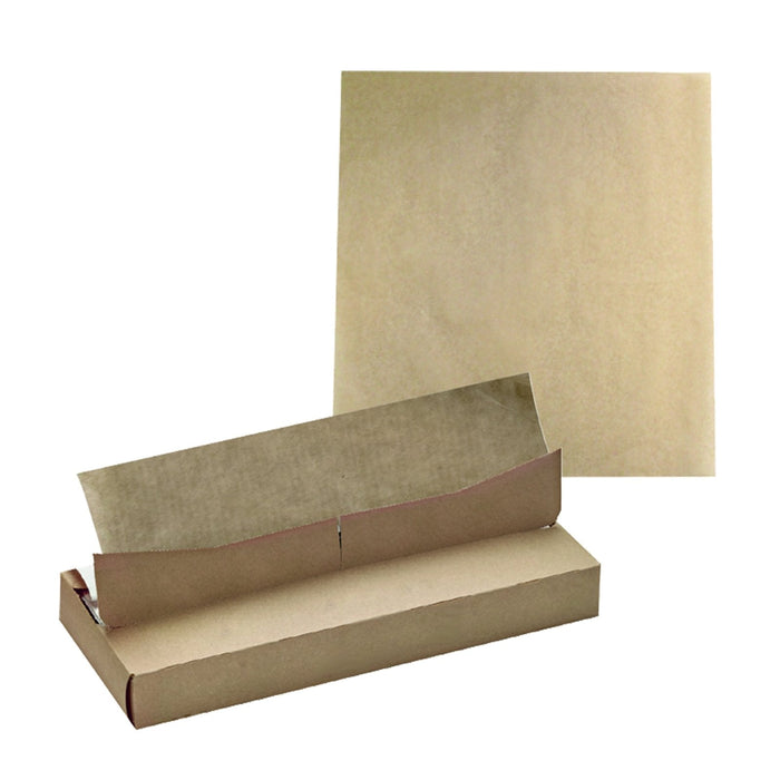 Papel blanco/aluminio en caja dispensadora 400x300mm - 3500Uds
