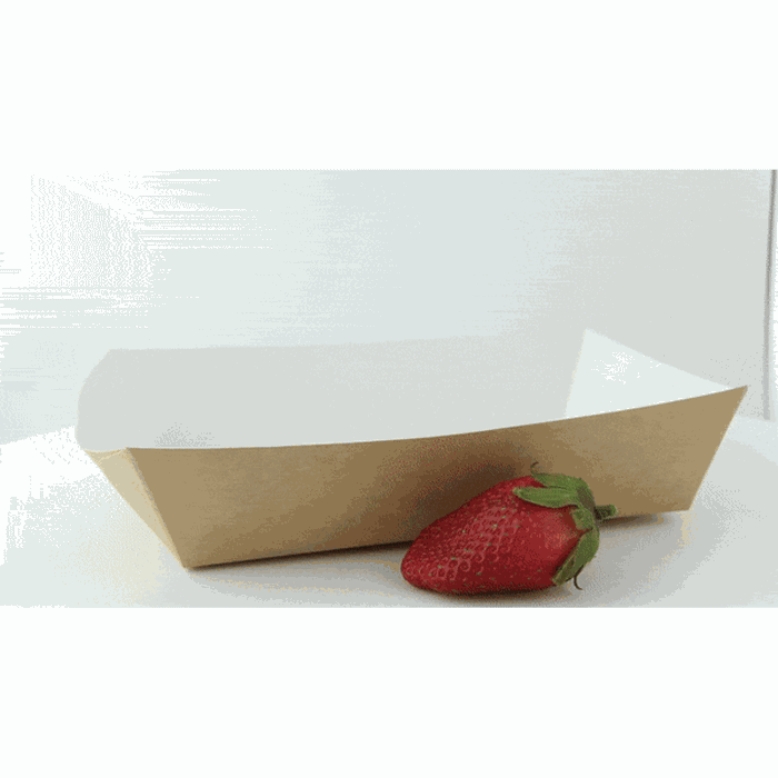 Envase kraft multiusos interior laminado blanco 850ml 220x170mm A40mm - 200Uds