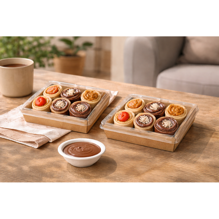 Envase kraft multiusos interior laminado blanco 850ml 220x170mm A40mm - 200Uds
