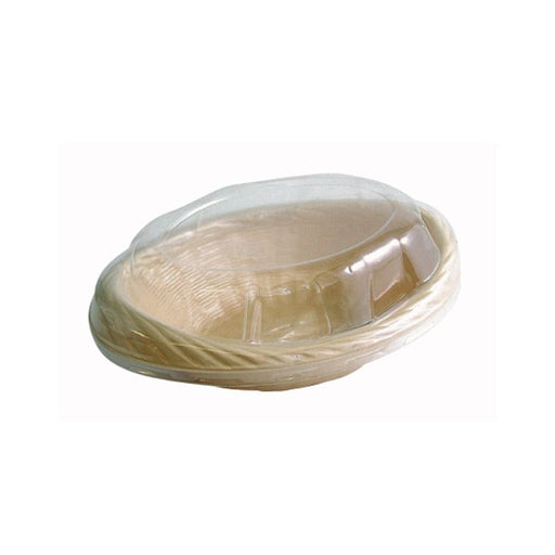 Cesta de plástico beige grande trenzado 270x210mm A70mm - 250Uds