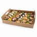 Bandeja de cartón kraft con asas 390x290mm A42mm - 100Uds