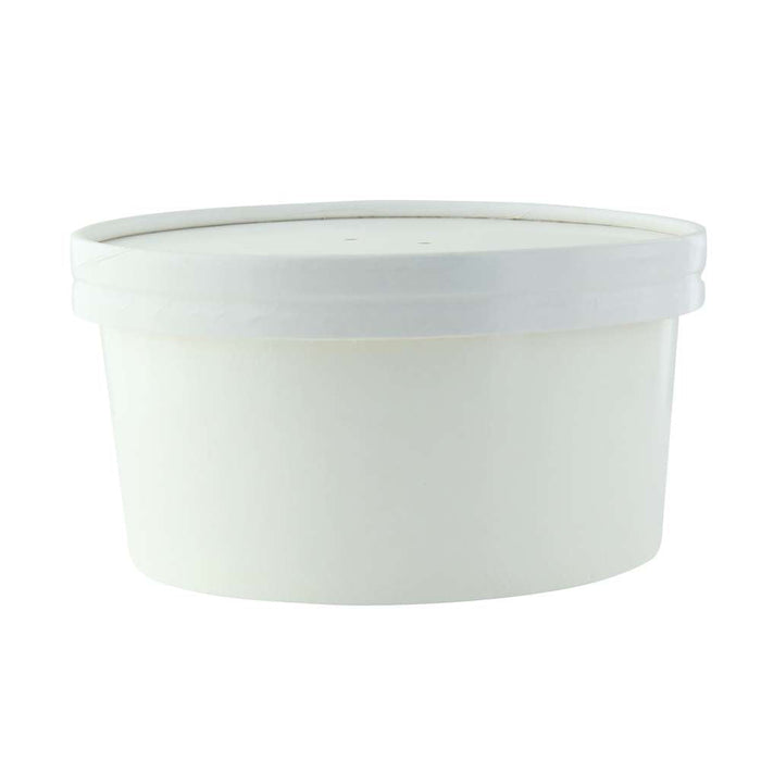 Ensaladera redonda multiusos BUCKATY cartón blanco 900ml Ø150mm A75mm - 360Uds