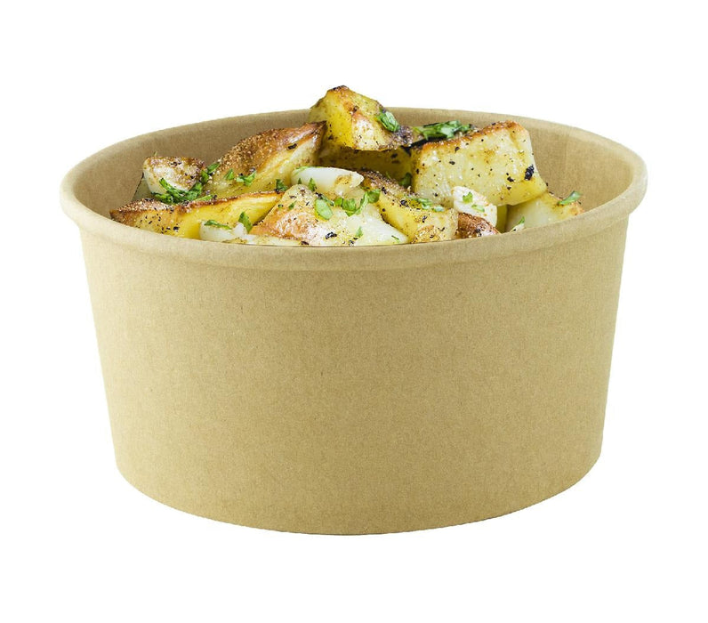 Ensaladera redonda multiusos BUCKATY cartón kraft 1000ml Ø150mm A75mm - 360Uds