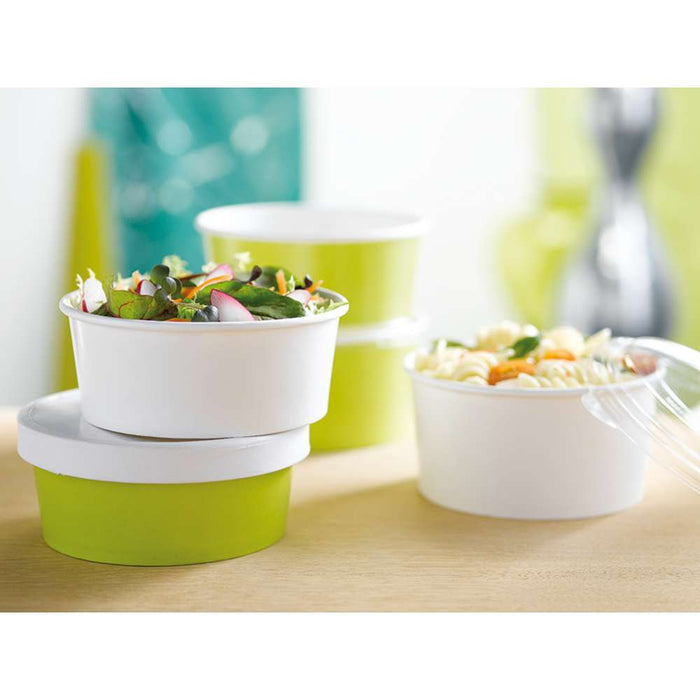 Ensaladera redonda multiusos BUCKATY cartón verde 900ml Ø150mm A75mm - 360Uds