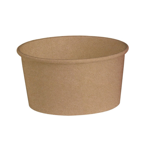 Ensaladera redonda multiusos BUCKATY cartón kraft 1200ml Ø150mm A100mm - 360Uds