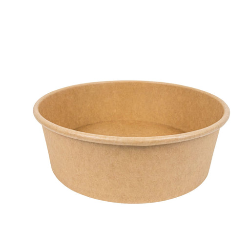 Ensaladera redonda multiusos BUCKATY cartón kraft 1200ml Ø165mm A75mm - 360Uds