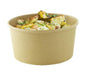 Ensaladera redonda multiusos BUCKATY cartón kraft 1560ml Ø185mm A82mm - 360Uds