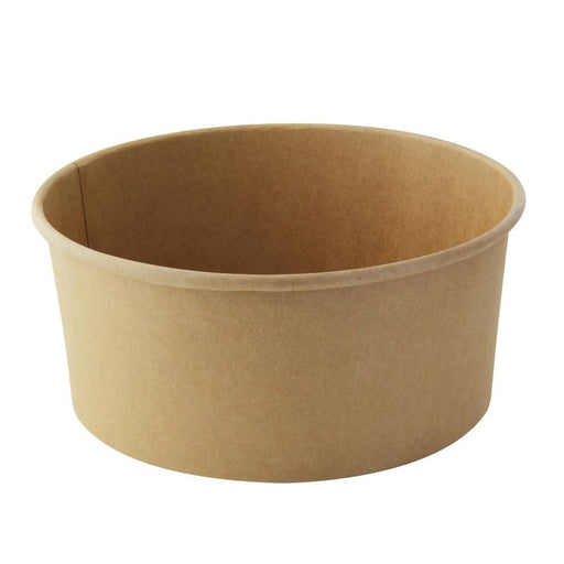 Ensaladera redonda multiusos BUCKATY cartón kraft 1560ml Ø185mm A82mm - 360Uds