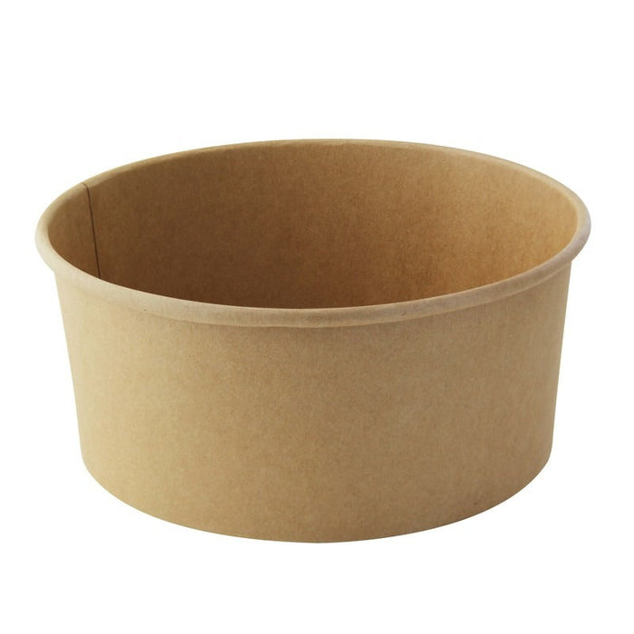 Ensaladera redonda multiusos BUCKATY cartón kraft 1560ml Ø185mm A82mm - 360Uds