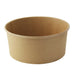 Ensaladera redonda multiusos BUCKATY cartón kraft 1560ml Ø185mm A82mm - 360Uds