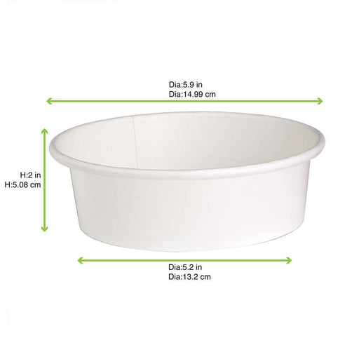 Bol blanco BUCKATY multiuso 580ml A50mm - 360Uds