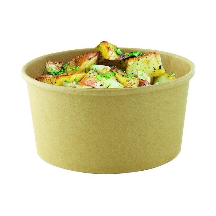 Ensaladera redonda multiusos BUCKATY cartón marrón 750ml Ø150mm A60mm - 360Uds