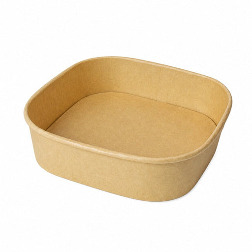 Ensaladera cuadrada multiusos Kraft 170x170mm H56mm 1000ml - 300Uds