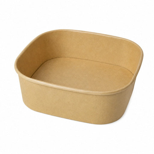 Ensaladera cuadrada multiusos Kraft 170x170mm H66mm 1200ml - 300Uds