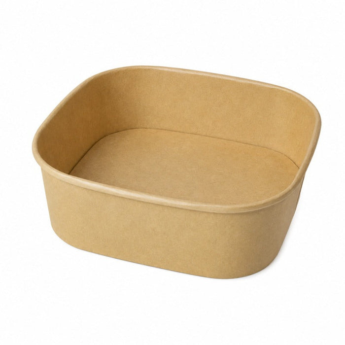 Ensaladera cuadrada multiusos Kraft 170x170mm H66mm 1200ml - 300Uds