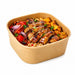 Ensaladera cuadrada multiusos Kraft 130x130mm H50mm 500ml - 300Uds