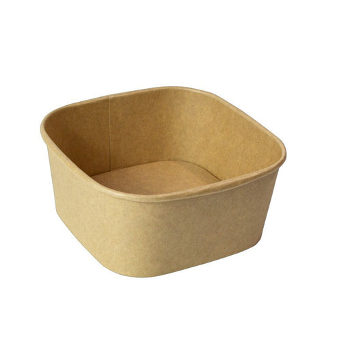 Ensaladera cuadrada multiusos Kraft 130x130mm H63mm 650ml - 300Uds