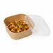 Tapa de PP para ensaladera cuadrada  130x130mm - 300Uds