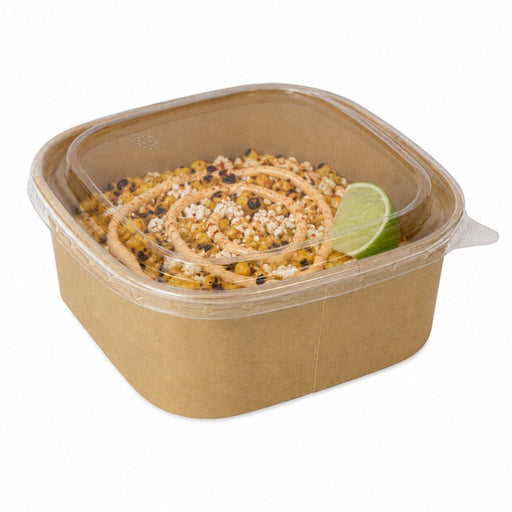 Tapa de PET para ensaladera cuadrada  170x170mm - 300Uds