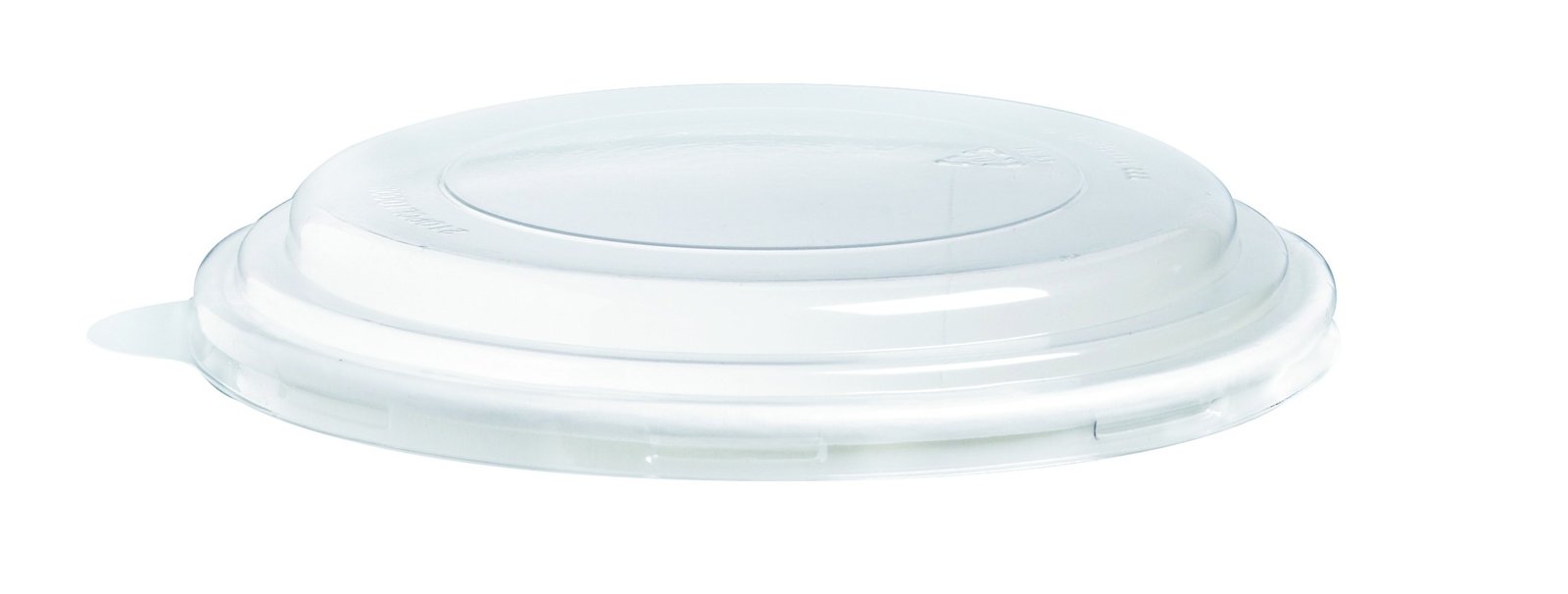 Tapa plana transparente RPET Ø185mm - 360Uds