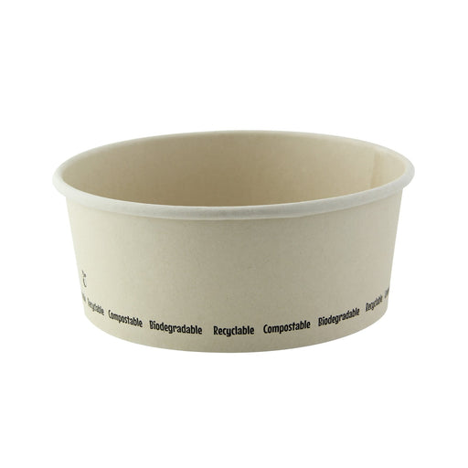 Ensaladera redonda multiusos BUCKATY cartón y fibra de bambú 750ml Ø150mm A60mm - 360Uds