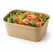 Bandeja kraft rectangular Recaty laminado PP 1000ml 170x120mm A75mm - 200Uds