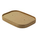 Tapa plana rectangular de cartón marrón perforado para vapor 172x124mm A16mm - 200Uds