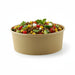 Ensaladera redonda multiusos BUCKATY de cartón marrón sin plástico 600ml Ø150mm A50mm - 360Uds