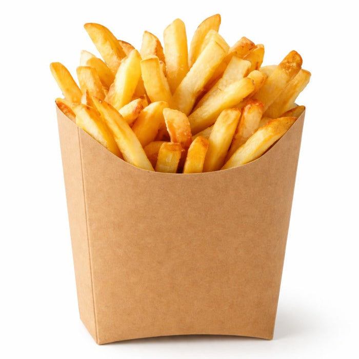 Envase kraft tipo Bolsillo para patatas fritas 115x90mm A110mm - 1200Uds