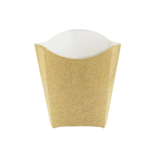 Envase kraft tipo Bolsillo maxi para patatas fritas 480ml 115x90mm A140mm - 1100Uds