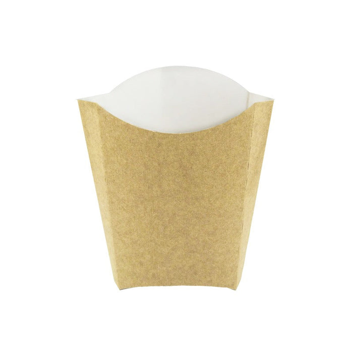 Envase kraft tipo Bolsillo maxi para patatas fritas 480ml 115x90mm A140mm - 1100Uds