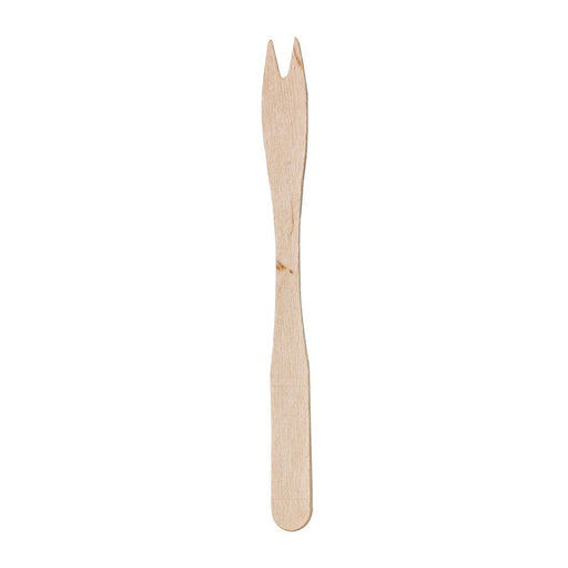 Tenedor de madera para patatas fritas 10mm A140mm - 5000Uds