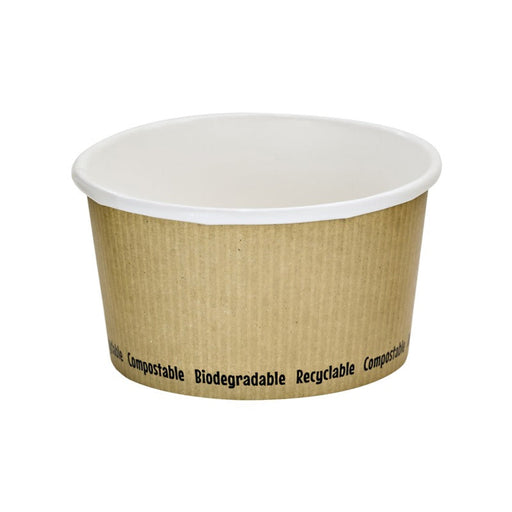 Tarrina para sopa CPLA diseño NATURE 340ml A63mm - 500Uds