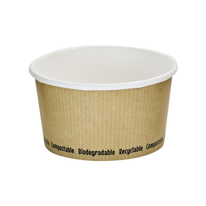 Tarrina para sopa CPLA diseño NATURE 340ml A63mm - 500Uds