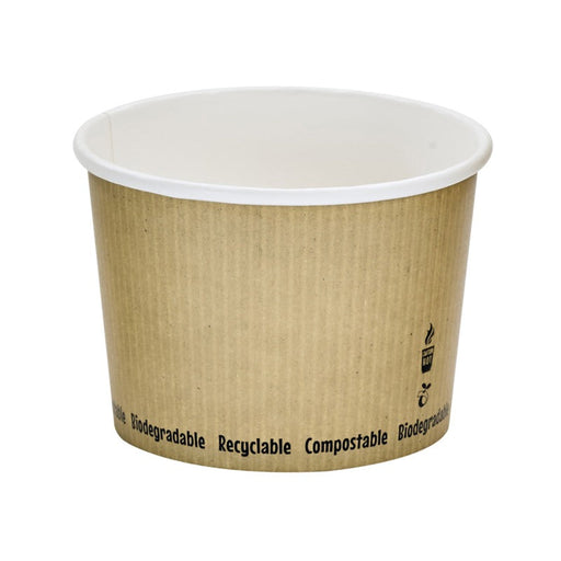 Tarrina para sopa CPLA diseño NATURE 450ml A80mm - 500Uds
