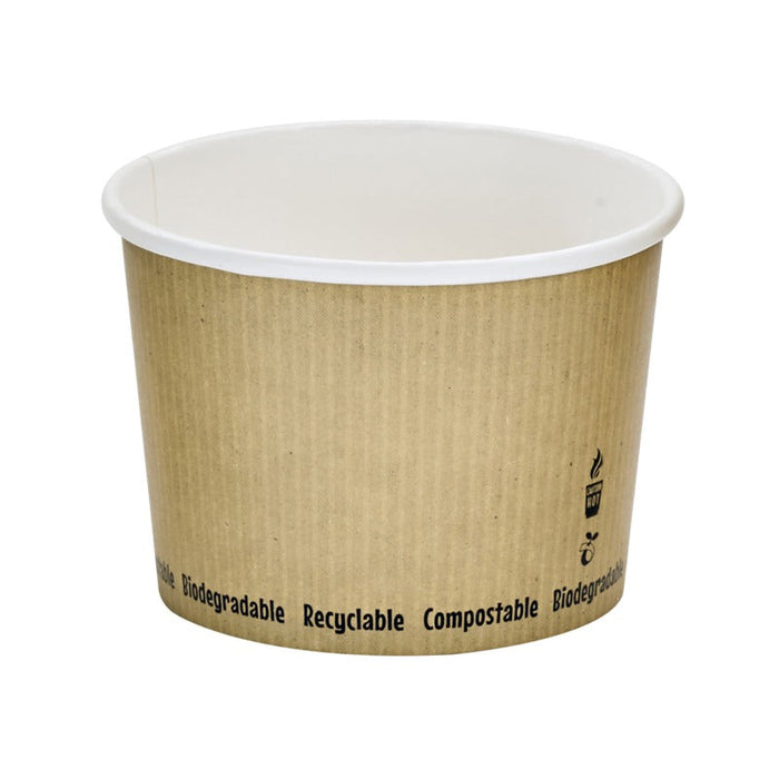 Tarrina para sopa CPLA diseño NATURE 450ml A80mm - 500Uds