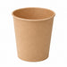 Tarrina de cartón kraft para caliente/frío 120ml Ø65mm A65mm - 1000Uds