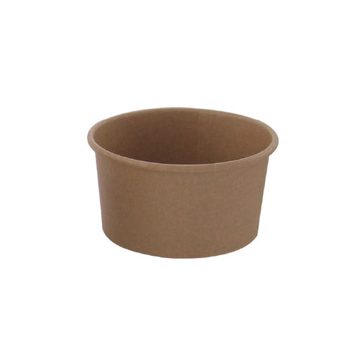 Tarrina de cartón kraft para caliente/frío 270ml Ø95mm A62mm - 1000Uds