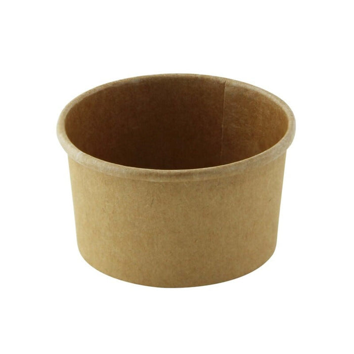 Tarrina de cartón kraft para caliente/frío 60ml Ø62mm A35mm - 1000Uds
