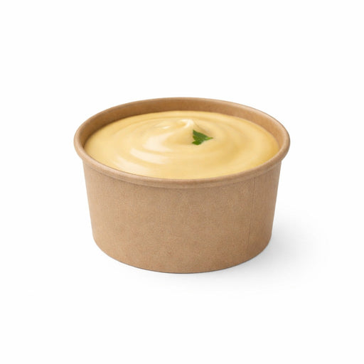 Tarrina de cartón kraft para caliente/frío 86ml Ø74mm A39mm - 1000Uds