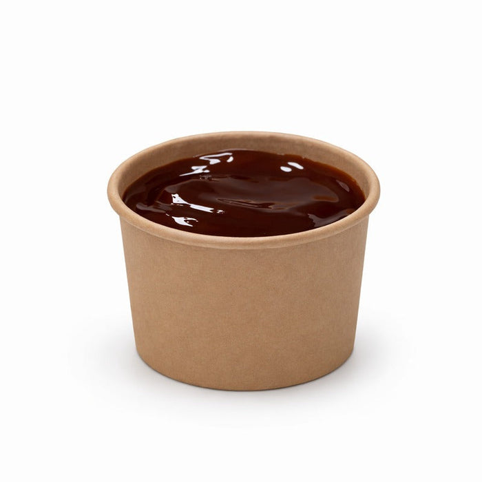 Tarrina de cartón kraft para caliente/frío 100ml Ø61mm A58mm - 1000Uds